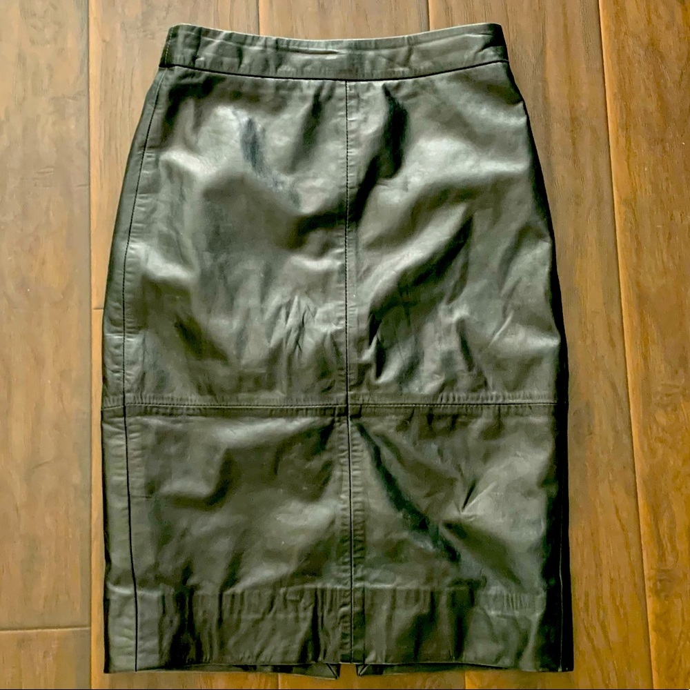 JCrew Leather Skirt